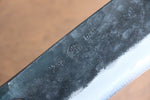 Kyohei  Shindo Acero Azul Terminado Negro Nakiri  165mm Mango de Laquerado de arce vivo - Japanny-SP