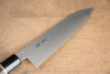 Seisuke Acero Sueco Santoku  180mm Mango de Madera de Castano Quemada - Japanny-SP