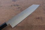 Jikko Honyaki Acero Blanco No.3 Kasumitogi Kiritsuke Gyuto 210mm Mango de Madera de ebano - Japanny-SP