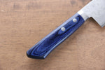 Kunihira Sairyu VG10 Damasco Santoku  170mm Mango de Madera de pakka azul - Japanny-SP