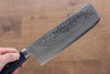 Kunihira Sairyu VG10 Damasco Nakiri  165mm Mango de Madera de pakka azul - Japanny-SP