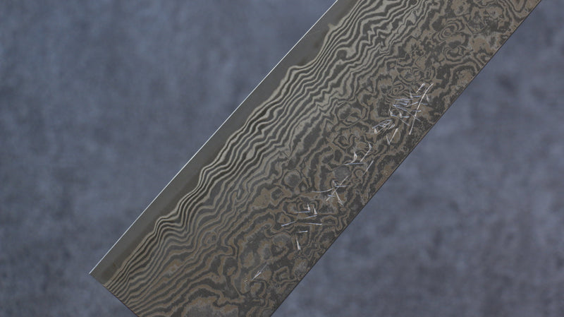 Nao Yamamoto SG2 Damasco Negro Gyuto  270mm Mango de Shitan - Japanny-SP