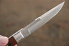 Moki Trout & Bird Fixed Blade Knife w/ Chinese Quince (dark) - Japanny-SP