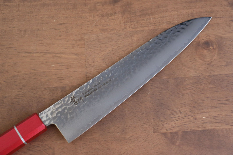 Sakai Takayuki VG10 Damasco de 33 Capas Gyuto  240mm Mango de Laquerado de arce vivo (Kouseki) - Japanny-SP