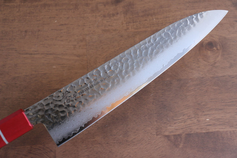 Sakai Takayuki VG10 Damasco de 33 Capas Gyuto  240mm Mango de Laquerado de arce vivo (Kouseki) - Japanny-SP