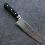 Seisuke ZA-18 Damasco Santoku  165mm Mango de Madera de Pakka Negra - Japanny-SP