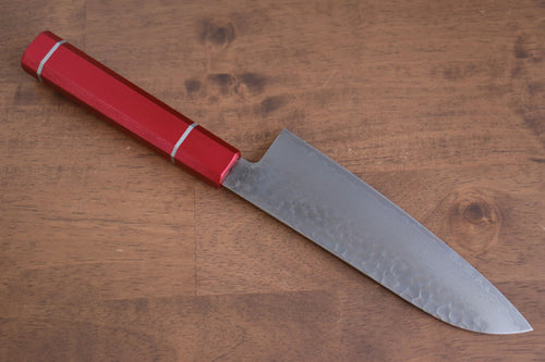 Sakai Takayuki VG10 Damasco de 33 Capas Santoku  170mm Mango de Laquerado de arce vivo (Kouseki) - Japanny-SP