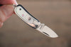 Moki Mini Pendant Pocket Knife w/ White Mother of Pearl and Abalone Circles - Japanny-SP