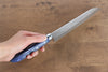 Kunihira VG1 Martillado Santoku  170mm Mango de Madera de pakka azul - Japanny-SP