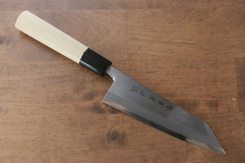 Sakai Takayuki Tokujyo Acero Blanco No.2 Kiritsuke Deba  150mm Mango de Magnolia - Japanny-SP