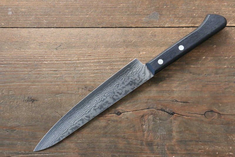 Shungo Ogata VG5 Damasco Petty-Utilitario  150mm Mango de Madera de Pakka Negra - Japanny-SP