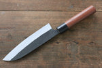 Shungo Ogata Acero Blanco No.2 Kurouchi Damasco Santoku  165mm Mango de Jarrah - Japanny-SP