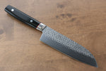 Seisuke PRO-J VG10 Martillado Santoku  170mm Mango de Micarta Negra - Japanny-SP