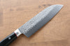 Seisuke PRO-J VG10 Martillado Santoku  170mm Mango de Micarta Negra - Japanny-SP