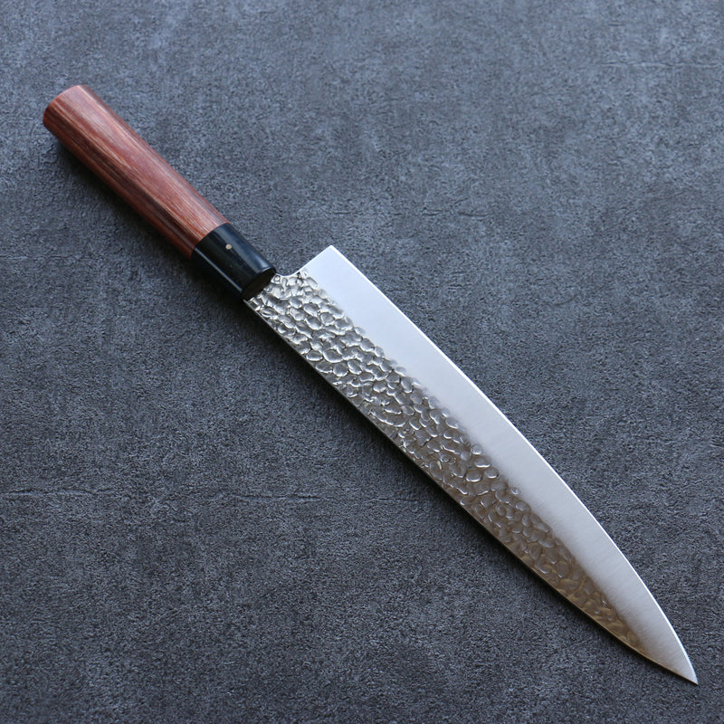 Kanetsune DSR-1K6 Martillado Gyuto  240mm Mango de Madera de pakka roja - Japanny-SP