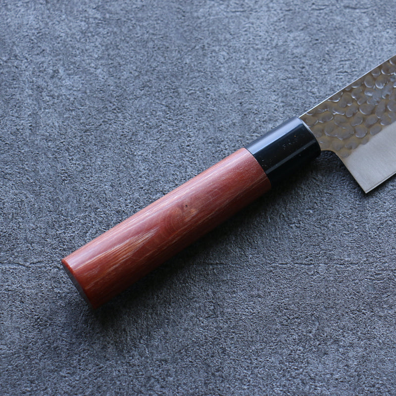 Kanetsune DSR-1K6 Martillado Gyuto  240mm Mango de Madera de pakka roja - Japanny-SP