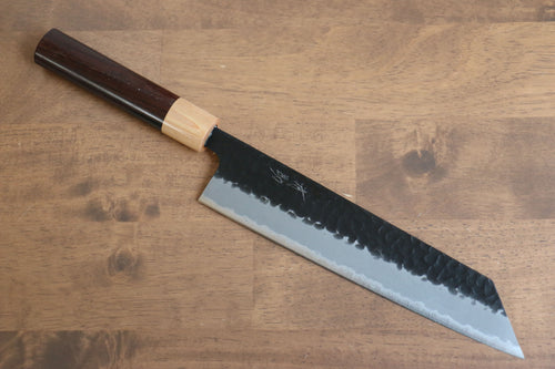 Seisuke Shitan Super Azul Martillado Kurouchi Kiritsuke  210mm Mango de Shitan - Japanny-SP