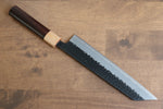 Seisuke Shitan Super Azul Martillado Kurouchi Kiritsuke  210mm Mango de Shitan - Japanny-SP