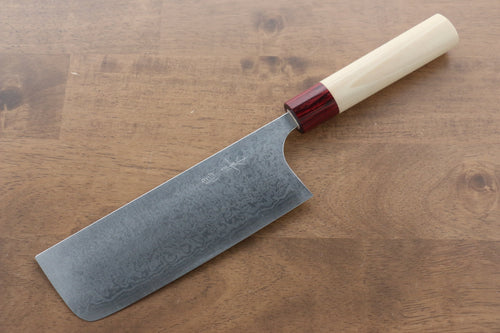 Masakage Kiri VG10 Damasco Nakiri  170mm Mango de Magnolia - Japanny-SP