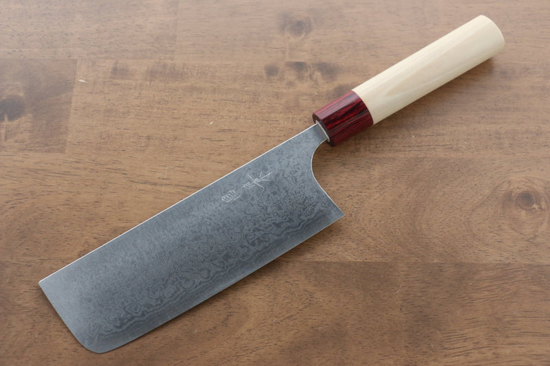 Masakage Kiri VG10 Damasco Nakiri  170mm Mango de Magnolia - Japanny-SP