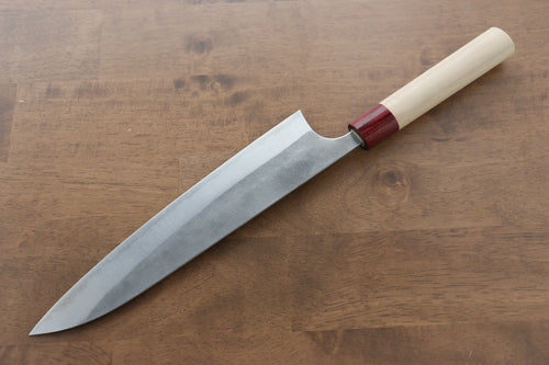 Masakage Yuki Acero Blanco No.2 Nashiji Gyuto  240mm Mango de Magnolia - Japanny-SP