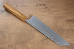 Seisuke Tsukikage AUS10 Terminado Migaki Damasco Martilleado Kiritsuke  210mm Mango de Roble - Japanny-SP