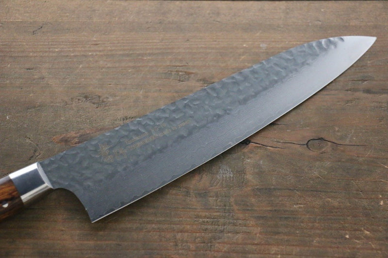 Sakai Takayuki VG10 de 33 Capas Damasco Gyuto 210mm Mango de Ironwood del desierto(modelo sugihara) - Japanny-SP