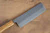 Seisuke Tsukikage AUS10 Terminado Migaki Damasco Martilleado Nakiri  170mm Mango de Roble - Japanny-SP