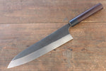 Shungo Ogata SG2 Kurouchi Terminado Negro Gyuto  240mm Mango de Shitan - Japanny-SP