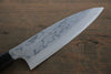 Hideo Kitaoka Acero Azul No.2 Damasco Funayuki  170mm Mango de Shitan - Japanny-SP