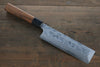 Hideo Kitaoka Acero Azul No.2 Damasco Kakugata Usuba  165mm Mango de Shitan - Japanny-SP