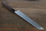 Hideo Kitaoka Acero Azul No.2 Damasco Kiritsuke Yanagiba  270mm Mango de Shitan - Japanny-SP