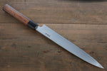 Hideo Kitaoka Acero Azul No.2 Damasco Yanagiba  240mm Mango de Shitan - Japanny-SP