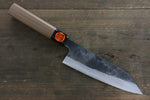 Shigeki Tanaka TEKKA Acero Azul No.2 Kurouchi Santoku  165mm Mango de Nogal - Japanny-SP