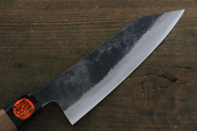 Shigeki Tanaka TEKKA Acero Azul No.2 Kurouchi Santoku  165mm Mango de Nogal - Japanny-SP