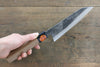 Shigeki Tanaka TEKKA Acero Azul No.2 Kurouchi Santoku  165mm Mango de Nogal - Japanny-SP