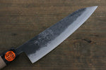 Shigeki Tanaka TEKKA Acero Azul No.2 Kurouchi Gyuto  180mm Mango de Nogal - Japanny-SP