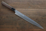 Hideo Kitaoka Acero Azul No.2 Damasco Yanagiba  300mm Mango de Shitan - Japanny-SP