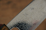 Seisuke VG10 Damasco con Terminado de Espejo Santoku  165mm Mango de Roble - Japanny-SP