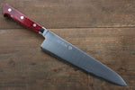 Cuchillos Takamura SG2 Gyuto  210mm Mango de Madera de pakka roja - Japanny-SP