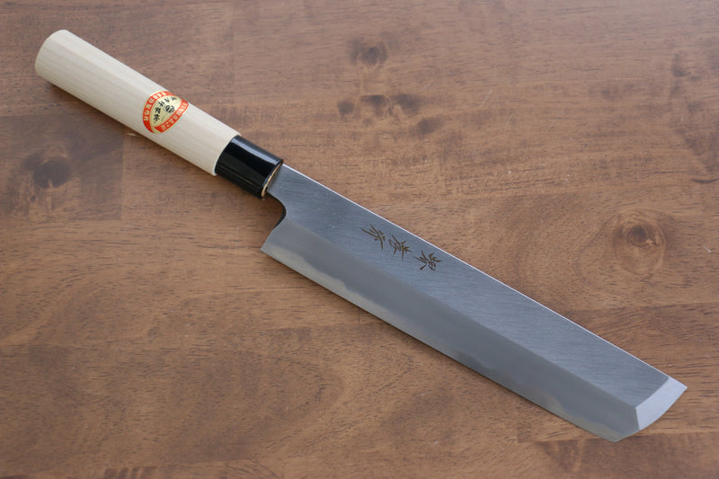 Sakai Takayuki Kasumitogi Acero Blanco Hamokiri  240mm Mango de Magnolia - Japanny-SP