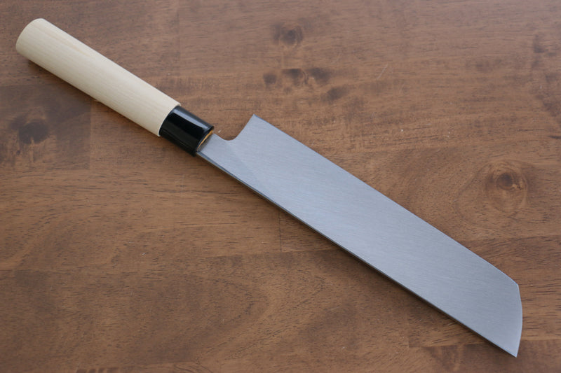 Sakai Takayuki Kasumitogi Acero Blanco Hamokiri  240mm Mango de Magnolia - Japanny-SP