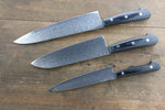 Iseya VG10 G-Series 33 Layer Damascus Japanese Chef's Petty 150mm, Santoku 180mm& Gyuto 210mm Set - Japanny-SP