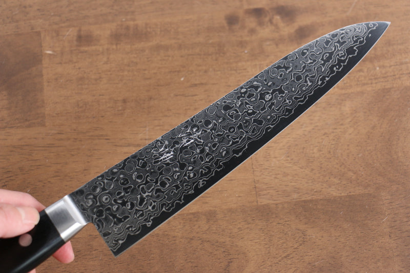 Seisuke AUS10 45 Capas Damasco con Terminado de Espejo Gyuto  210mm Mango de Madera de Pakka Negra - Japanny-SP