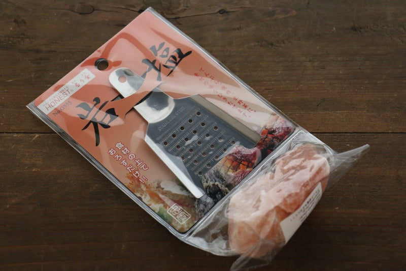 Japanese Grater With Rock Salt - Japanny-SP