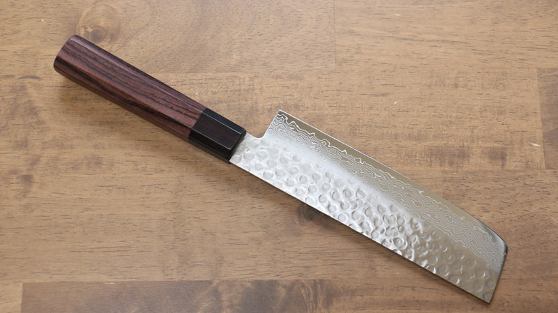 Seisuke AUS10 Damasco de 45 Capas Usuba 160mm Mango de Shitan - Japanny-SP