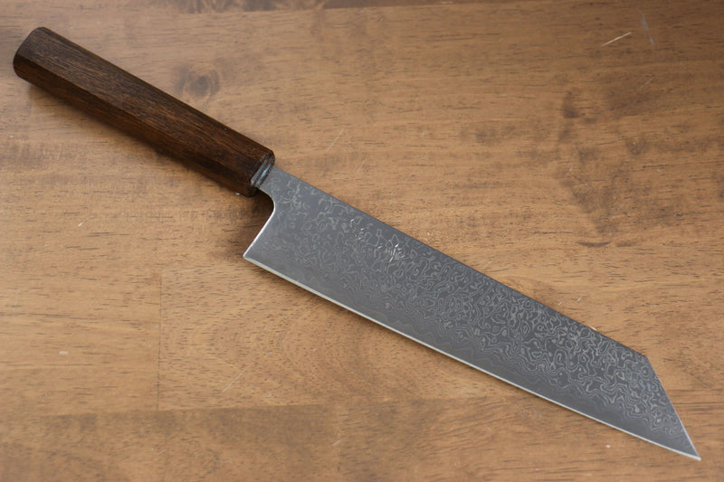 Seisuke VG10 Damasco con Terminado de Espejo Kiritsuke  210mm Mango de Roble - Japanny-SP