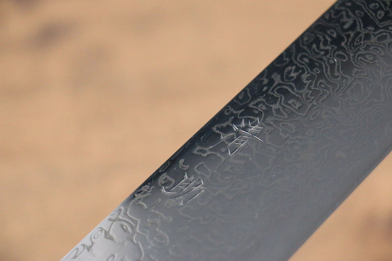 Seisuke VG10 Damasco con Terminado de Espejo Kiritsuke  210mm Mango de Roble - Japanny-SP