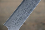 Hideo Kitaoka [Para zurdos] Acero Blanco No.2 Damasco Yanagiba  300mm Mango de Shitan - Japanny-SP