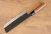 Nao Yamamoto Acero Blanco Kurouchi Nakiri  180mm Mango de Nogal - Japanny-SP